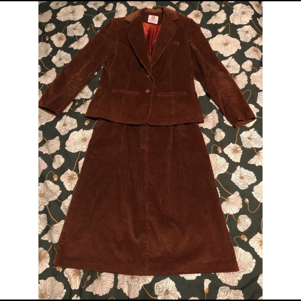 Vintage 70’s Corduroy Suit. Size 12.